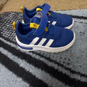 Adidas Kids Royal Blue and White Sneakers